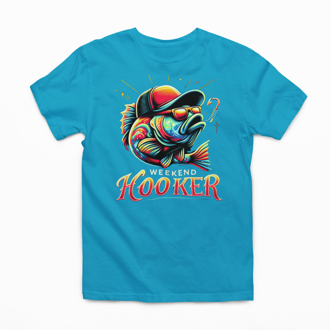 Weekend Hooker Graphic Tee Mens T-shirt Tea Shirt Shoppe S Aqua