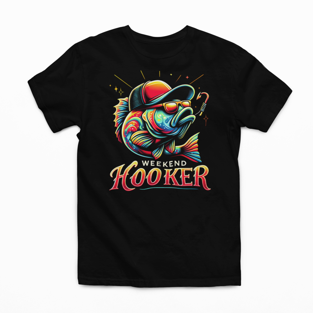 Weekend Hooker Graphic Tee Mens T-shirt Tea Shirt Shoppe S Black