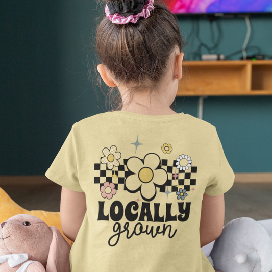 Locally Grown Youth & Toddler Graphic Tee Youth Graphic Tee Tea Shirt Shoppe 2T Butter