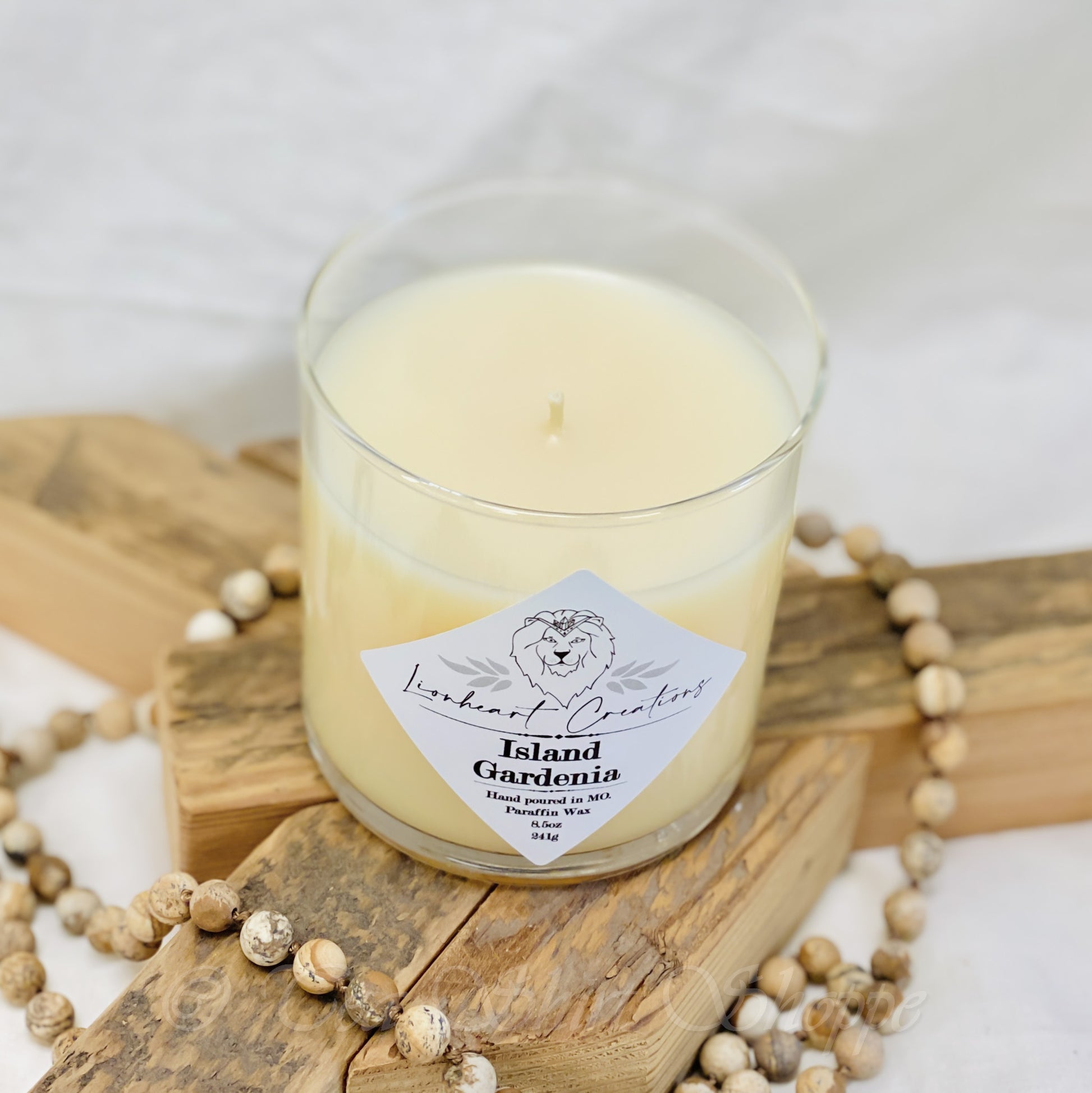 Island Gardenia Scented Candle Candles Lionheart Creations