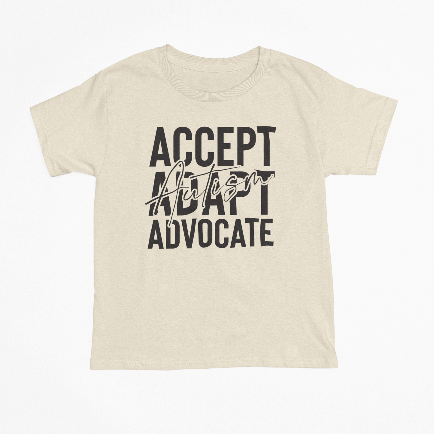 Accept Adapt Advocate Graphic Tee Mens T-shirt Tea Shirt Shoppe S Sand