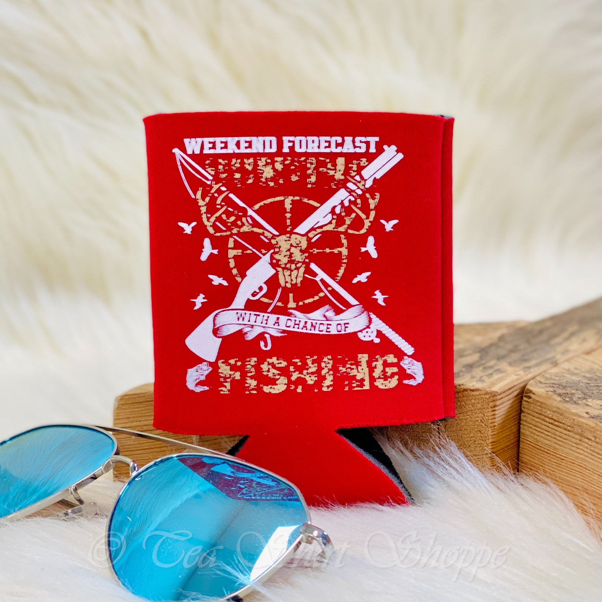Weekend Forecast Can Cooler Can Cooler Tea Shirt Shoppe