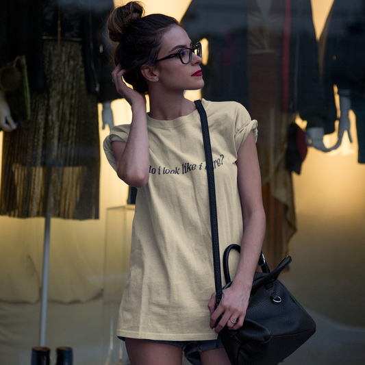 Do I Look Like I Care Graphic Tee T-shirt Tea Shirt Shoppe S Vegas Gold