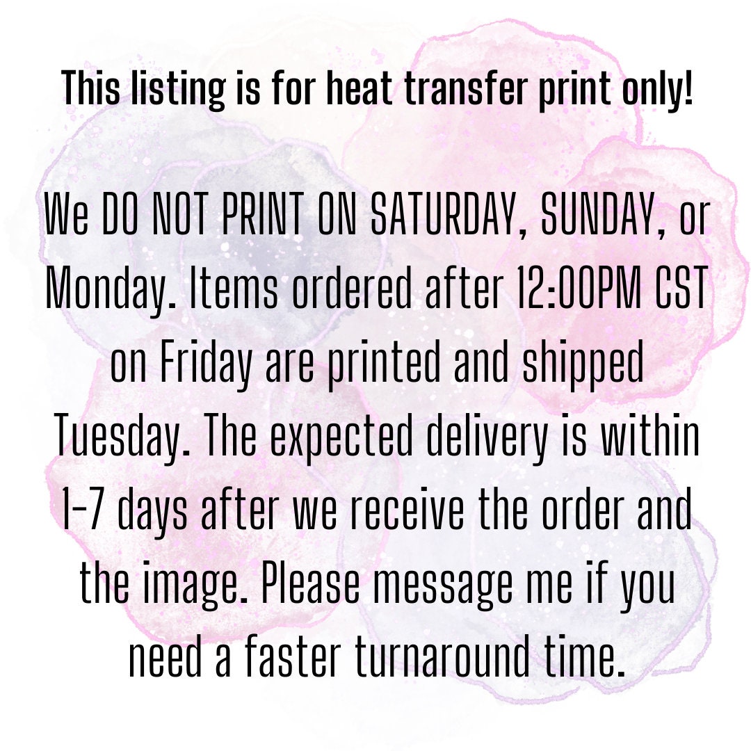 You Can Do Hard Things Hot Peel Custom Full Color Ready For Press DTF Print Transfer, Direct To Film Tea-Shirt Shoppe