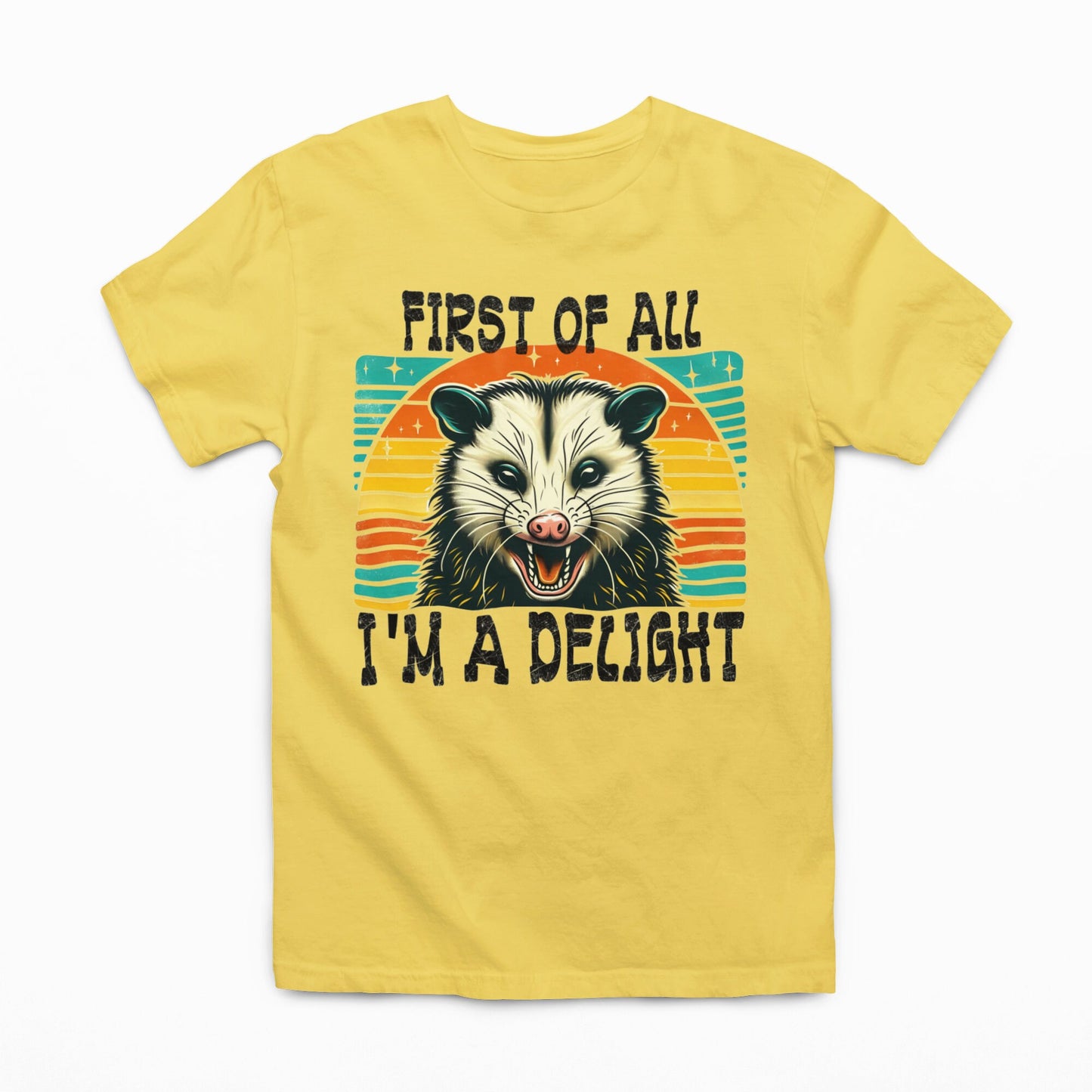 Im A Delight Graphic Tee Tea-Shirt Shoppe S Maize Yellow