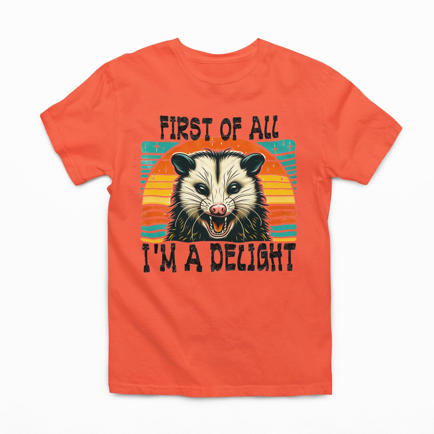 Im A Delight Graphic Tee Tea-Shirt Shoppe S Coral