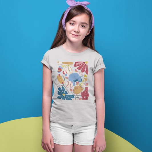 Game Day Youth & Toddler Graphic Tee Youth Graphic Tee Tea Shirt Shoppe 2T Heather