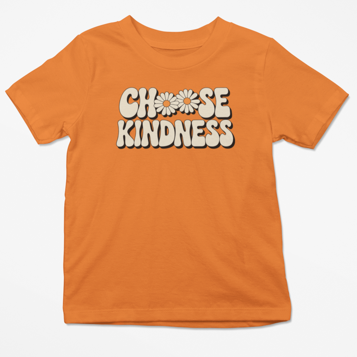 Choose Kindness Youth & Toddler Graphic Tee Youth Graphic Tee Tea Shirt Shoppe 2T Orange
