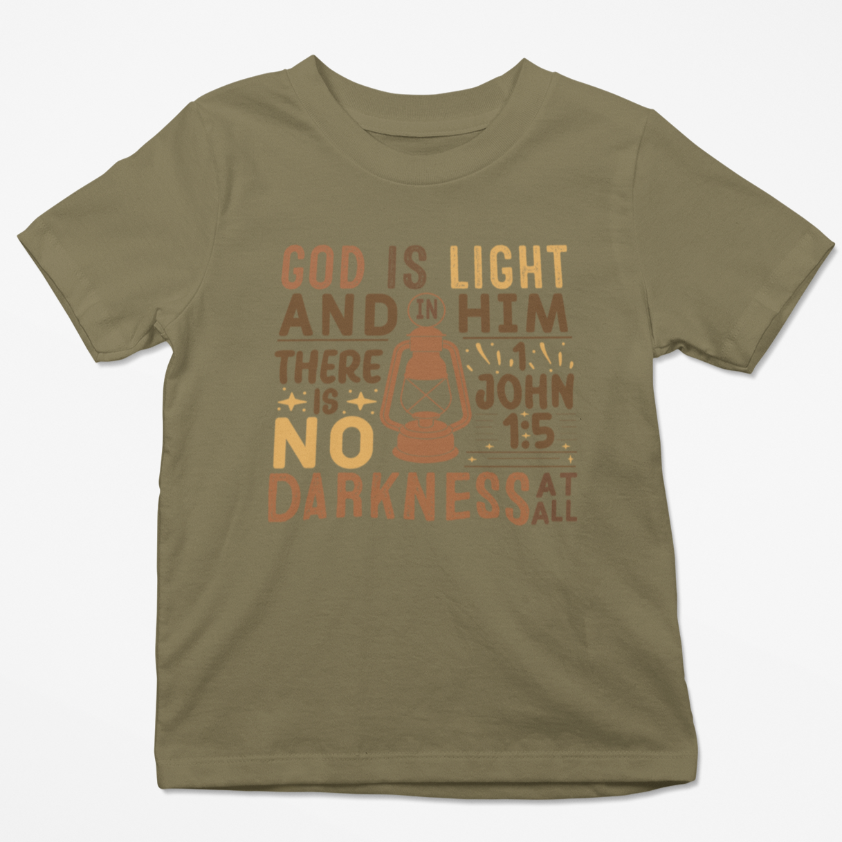 Lantern Verse Youth & Toddler Graphic Tee Youth Graphic Tee Tea Shirt Shoppe 2T Military Green