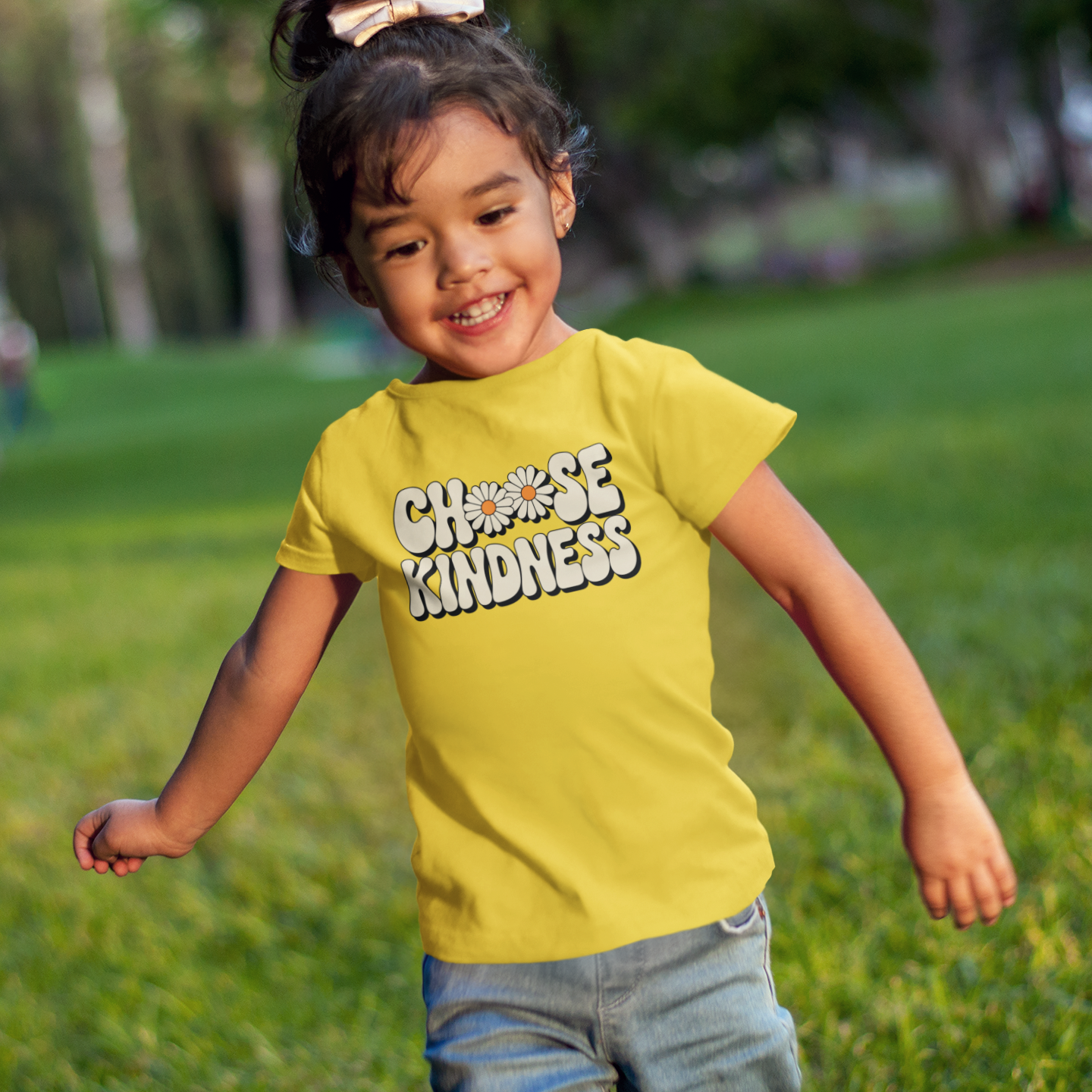 Choose Kindness Youth & Toddler Graphic Tee Youth Graphic Tee Tea Shirt Shoppe 2T Yellow