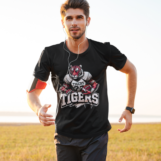 Gridiron Growl Graphic Tee T-shirt Tea Shirt Shoppe YS Black