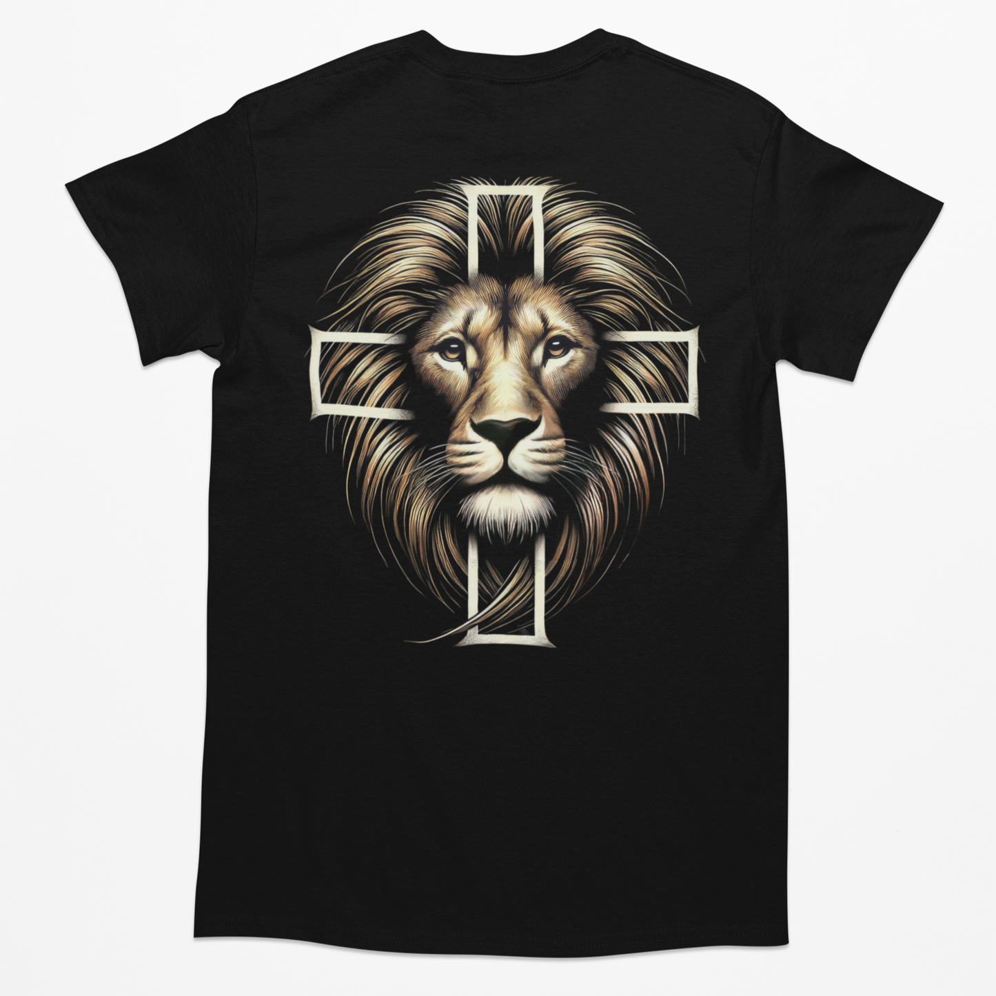 Lion of Judah Graphic Tee T-shirt Tea Shirt Shoppe YS Black