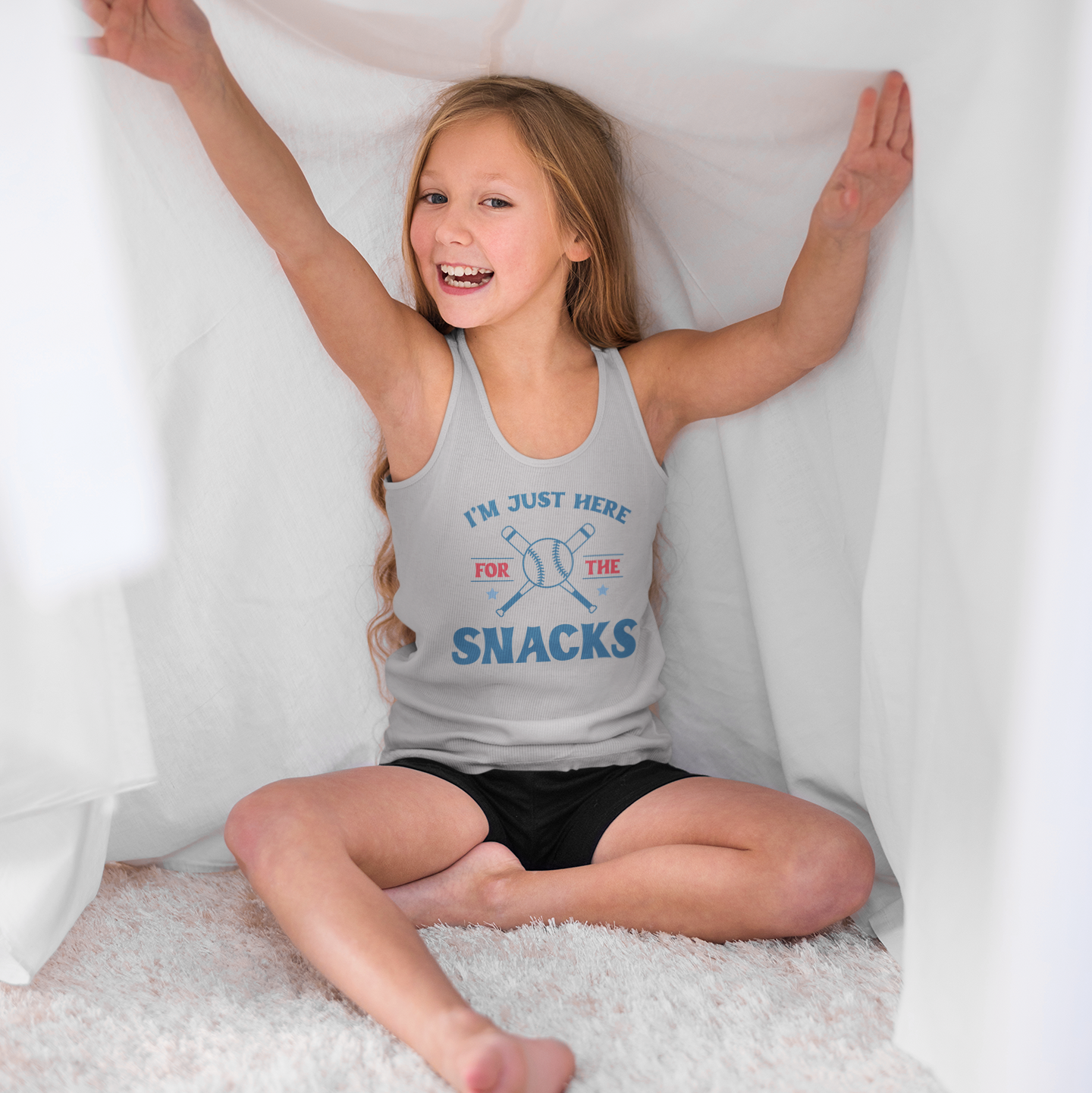 I'm Just Here For The Snacks Toddler Graphic Tank Baby & Toddler Clothing Tea Shirt Shoppe Wholesale