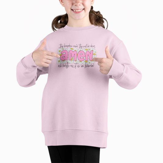 Heaven's Echo Youth & Toddler Sweatshirt Youth Graphic Sweatshirt Tea Shirt Shoppe 2T Pink