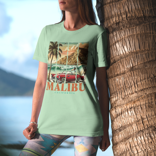 Malibu Graphic Tee T-shirt Tea Shirt Shoppe S Mint