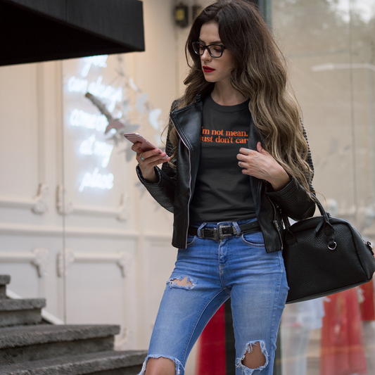 Not Mean Just Honest Graphic Tee T-shirt Tea Shirt Shoppe YS Black