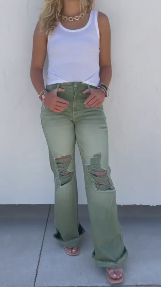 Judy Blue Comfort Flare Dad Jeans Jeans Blakely Designs