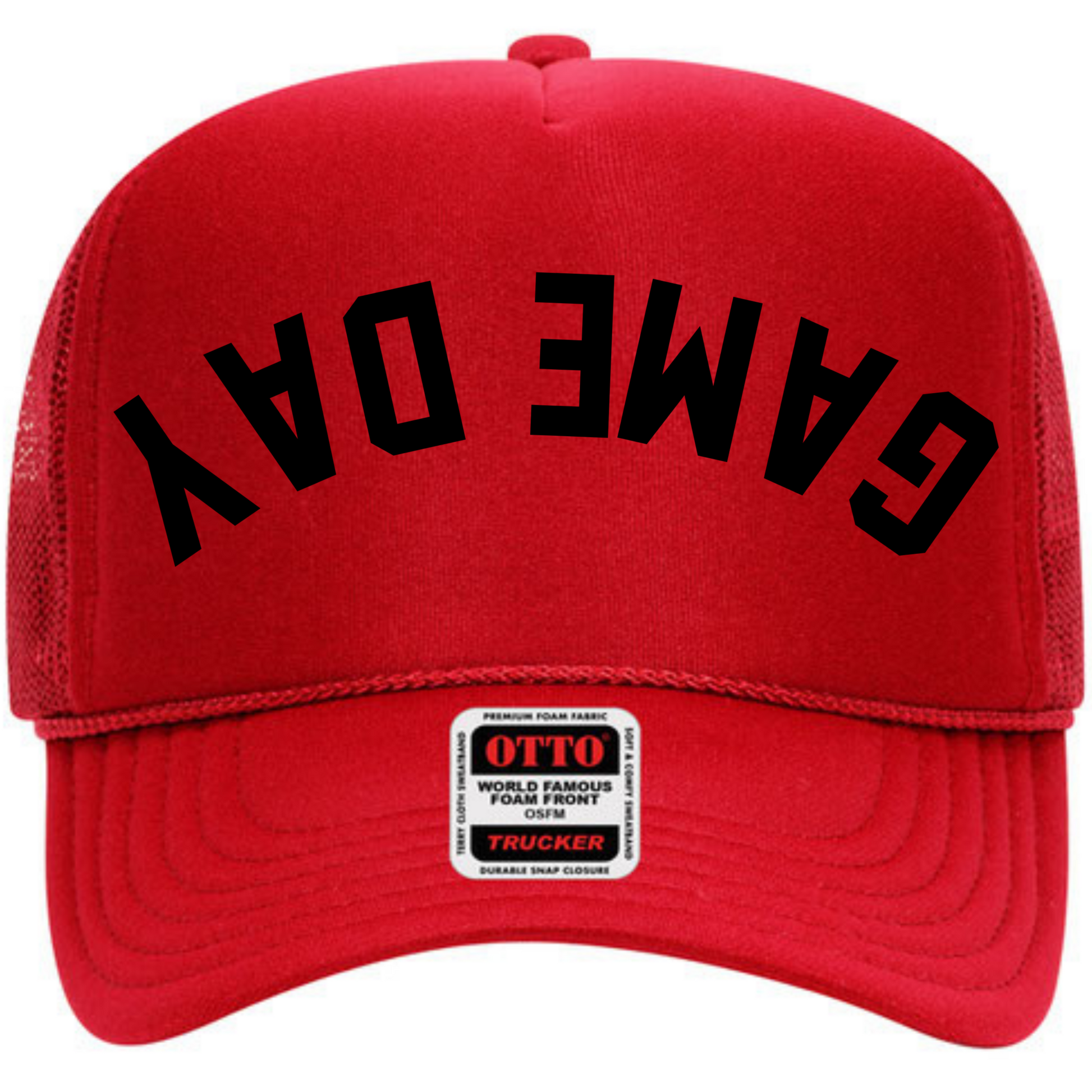 Game Day Upside Down Trucker Hat Hat Tea-Shirt Shoppe