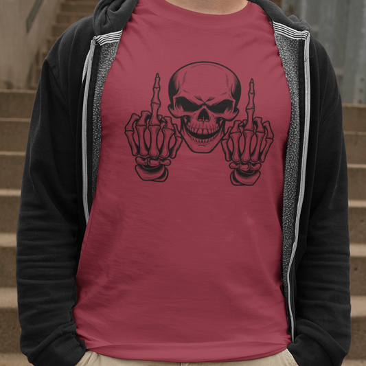 Bone To Be Rude Graphic Tee T-shirt Tea Shirt Shoppe S Cardinal