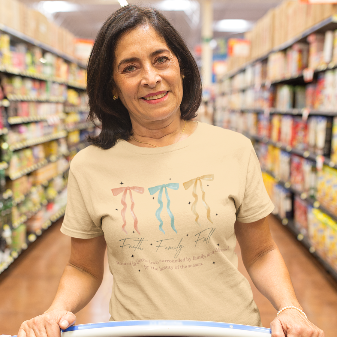 Ribboned Grace Graphic Tee T-shirt Tea Shirt Shoppe S Yellow Haze