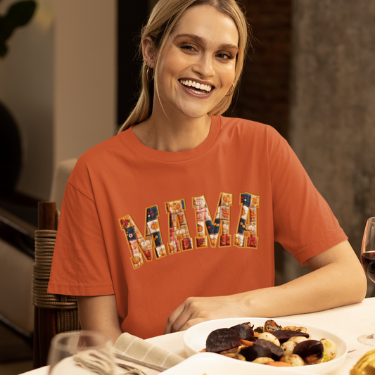 MAMA Mosaic Graphic Tee T-shirt Tea Shirt Shoppe S Texas Orange