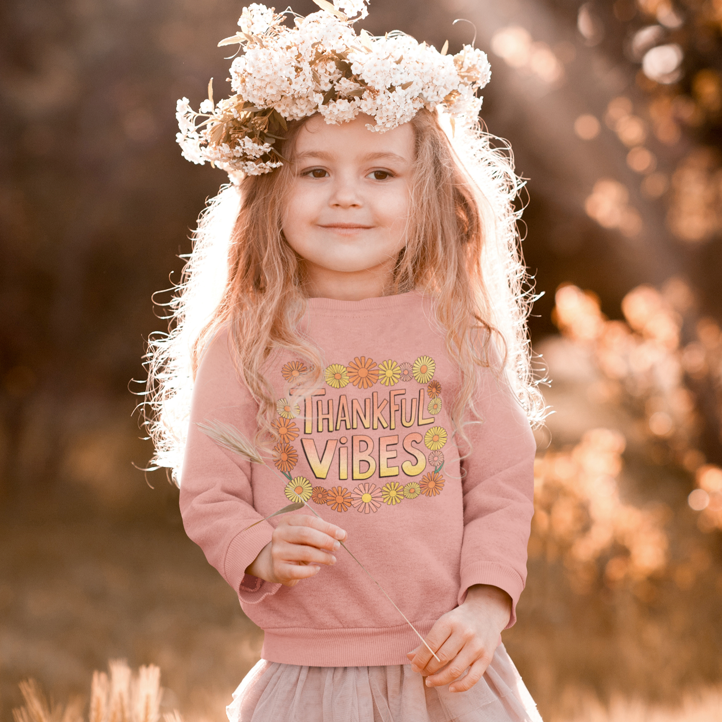 Thankful Vibes Youth & Toddler Sweatshirt