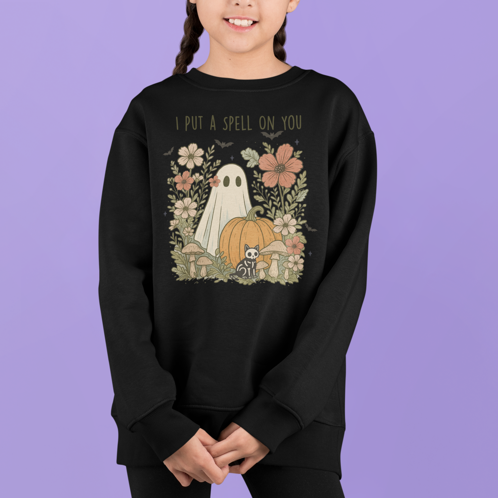 Spellbound Youth & Toddler Sweatshirt Youth Graphic Sweatshirt Tea Shirt Shoppe 2T Black