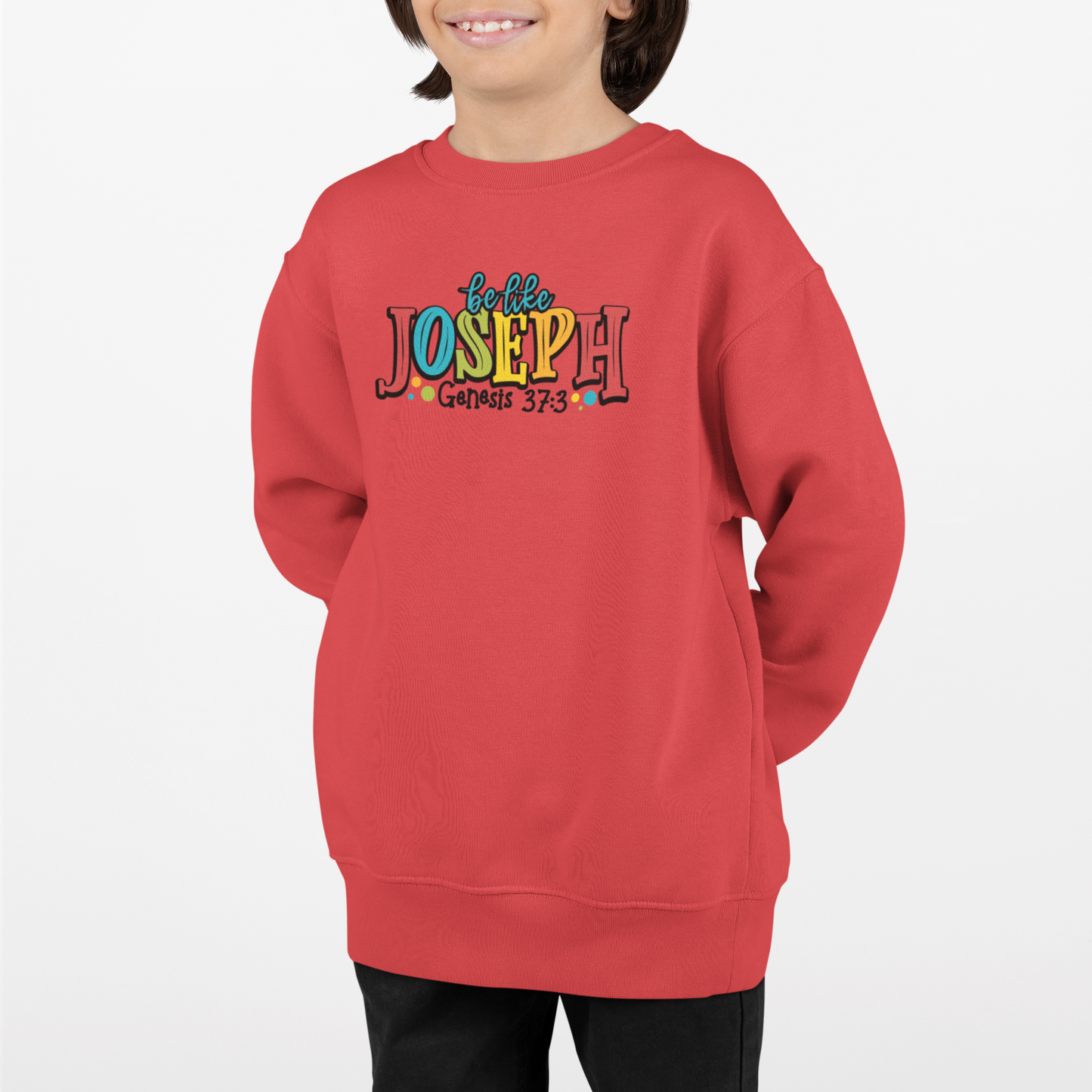 Like Joseph Youth & Toddler Sweatshirt Youth Graphic Sweatshirt Tea Shirt Shoppe 2T Red