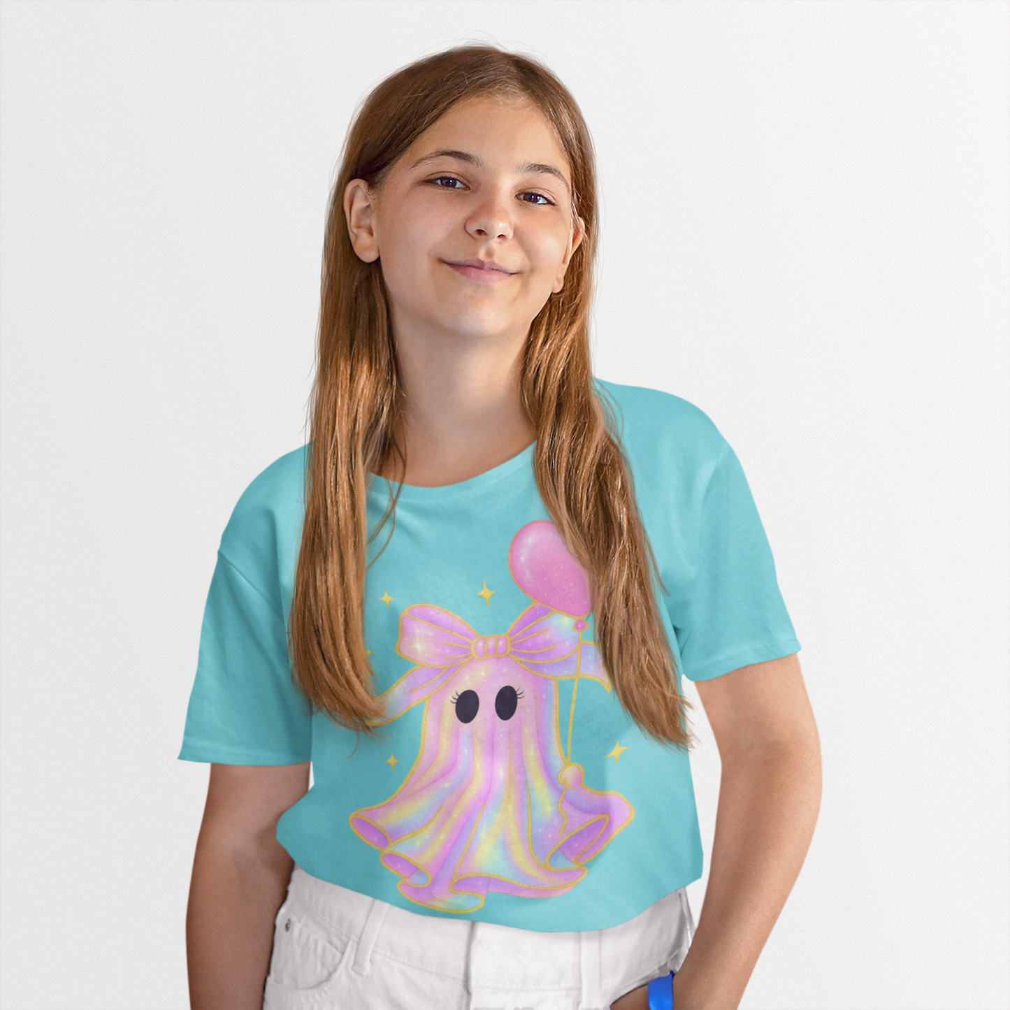 Sweetheart Ghost Graphic Tee Youth Graphic Tee Tea Shirt Shoppe YL Carribean