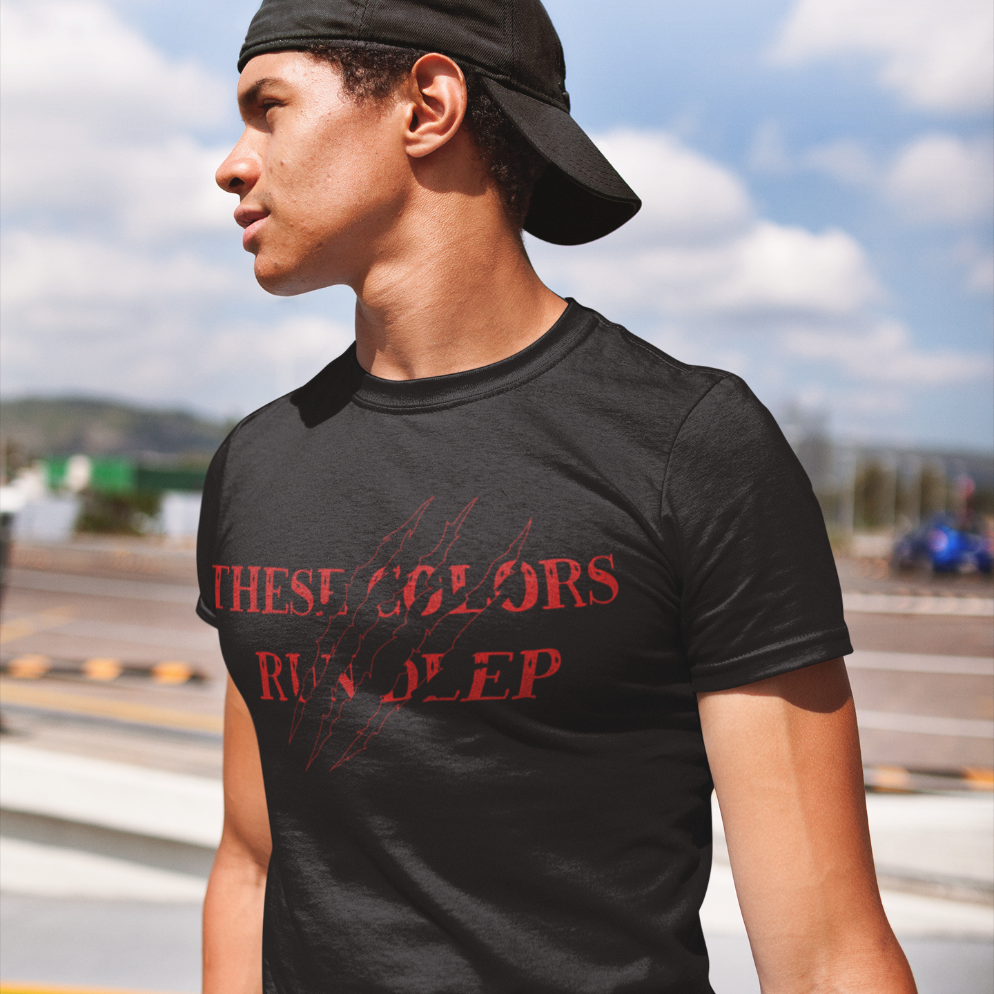 Bloodline Bold Graphic Tee T-shirt Tea Shirt Shoppe S Black