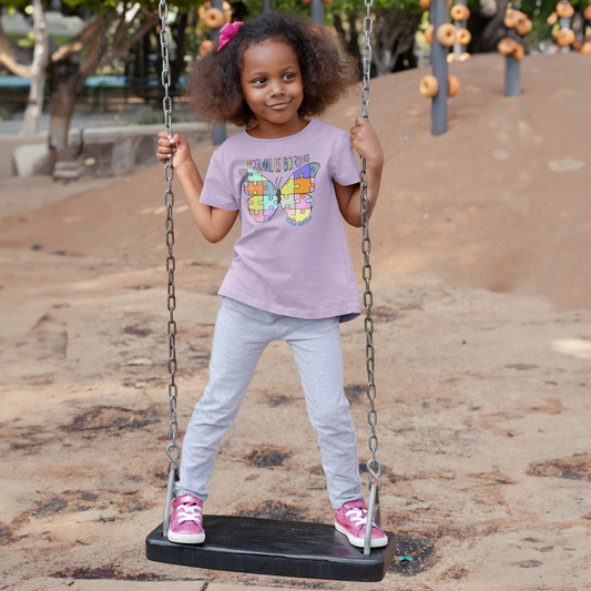 Normal Is Boring Autism Awareness Toddler/Youth Graphic Tee Youth Graphic Tee Tea Shirt Shoppe 2T Lavender