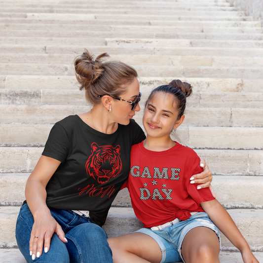 Tiger Mom Mode Graphic Tee T-shirt Tea Shirt Shoppe S Black