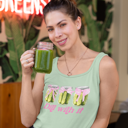 Dill With It Graphic Tank Tank Tea-Shirt Shoppe XS Mint