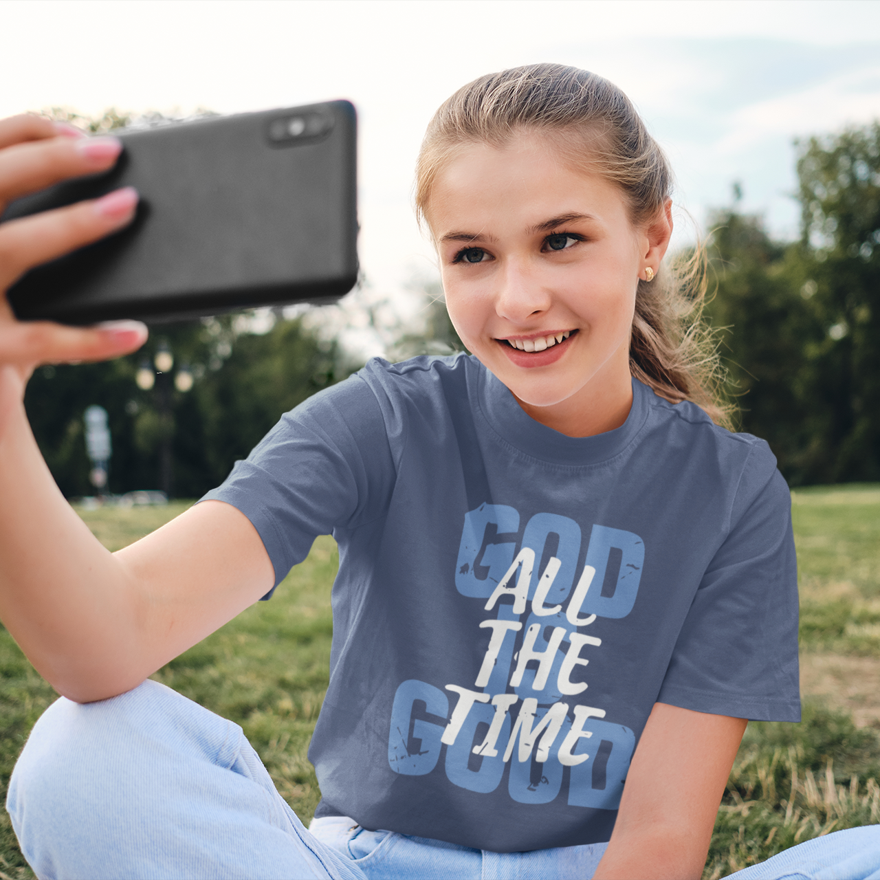 God Is Good Youth & Toddler Graphic Tee Youth Graphic Tee Tea Shirt Shoppe