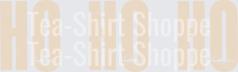 Ho Ho Ho Distressed Christmas Santa Text Design