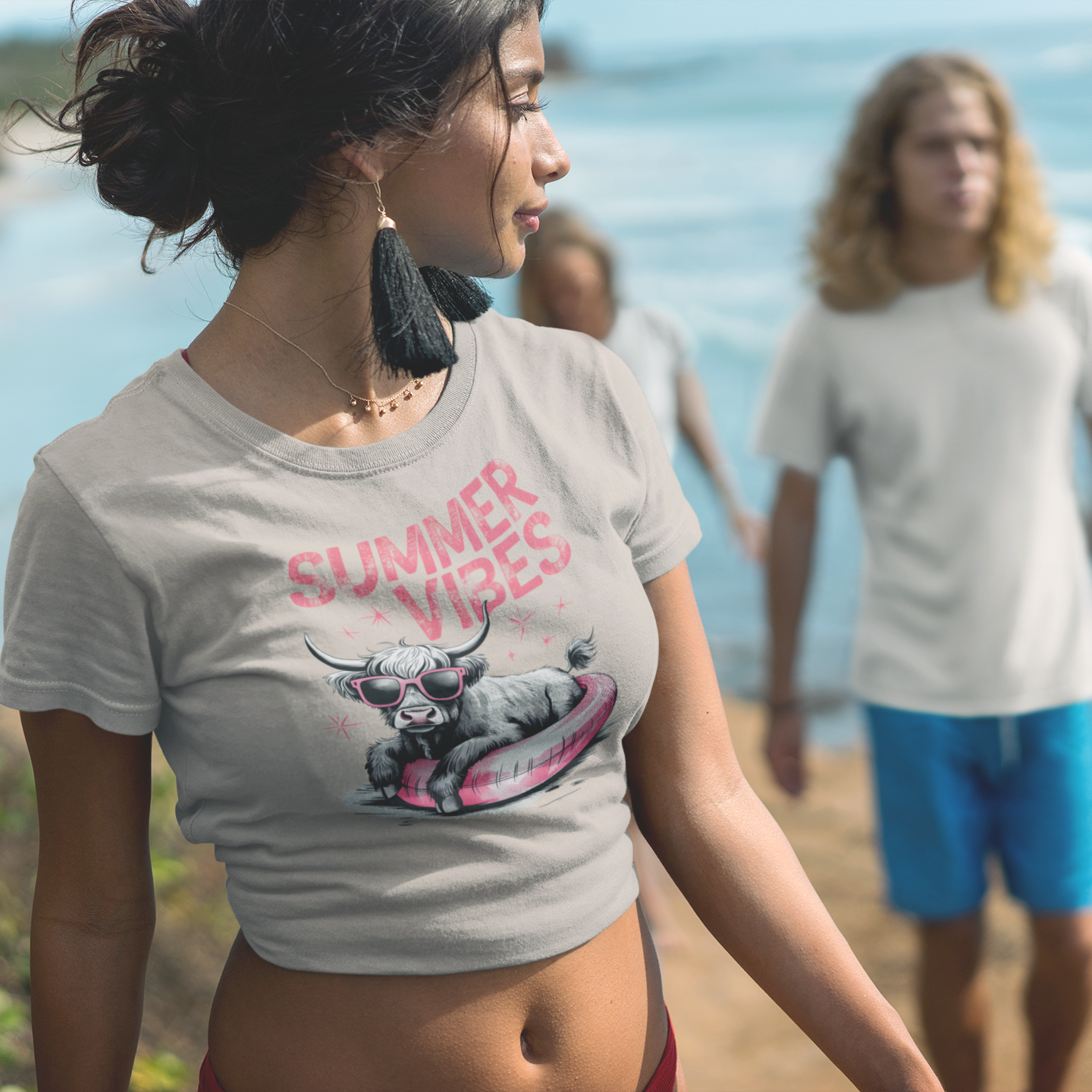 Summer Vibes Hot Peel Custom Full Color Ready For Press DTF Print Transfer, Direct To Film DTF Tea-Shirt Shoppe