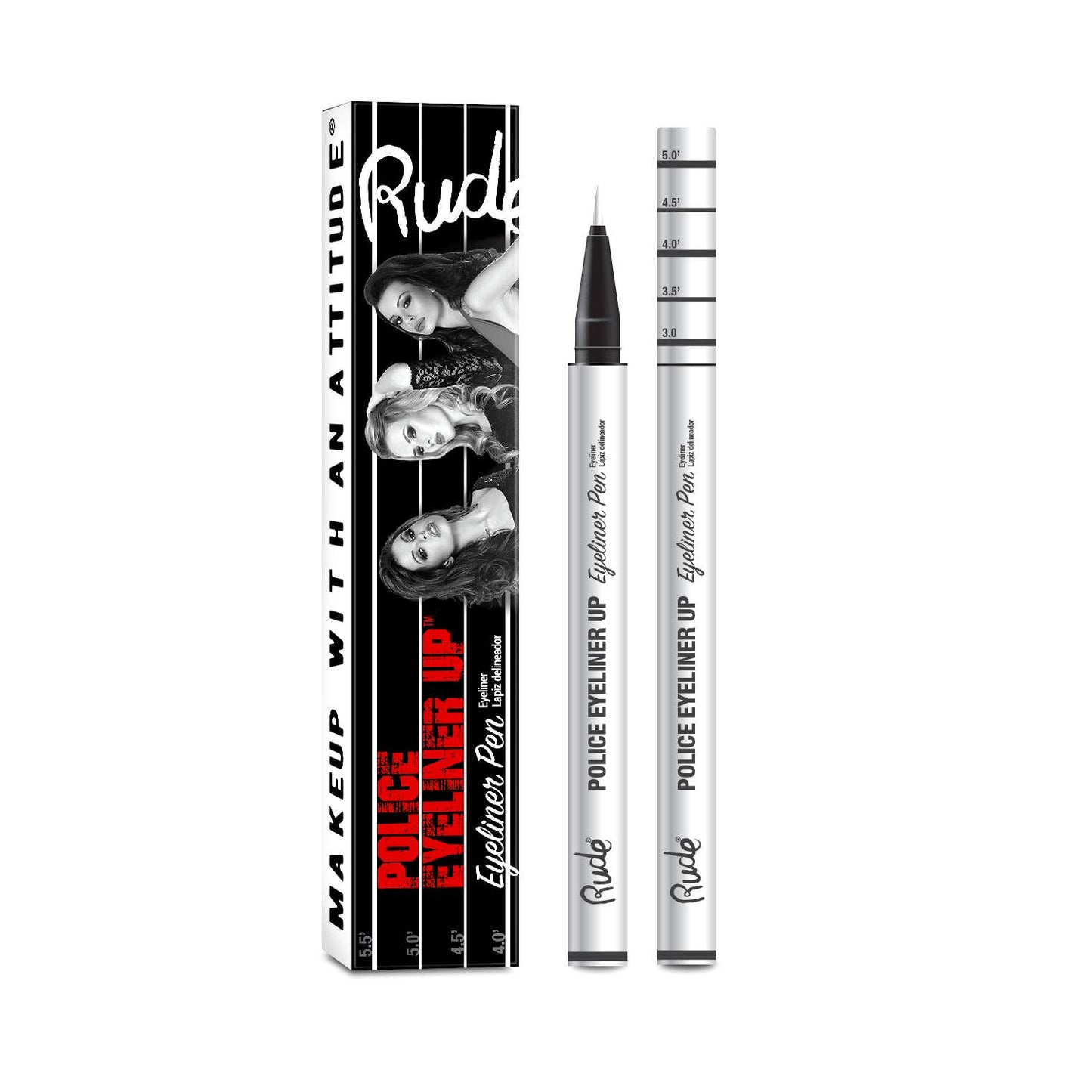 Police Eyeliner Up Eyeliner Pen: Top Dog (White) Rude Cosmetics