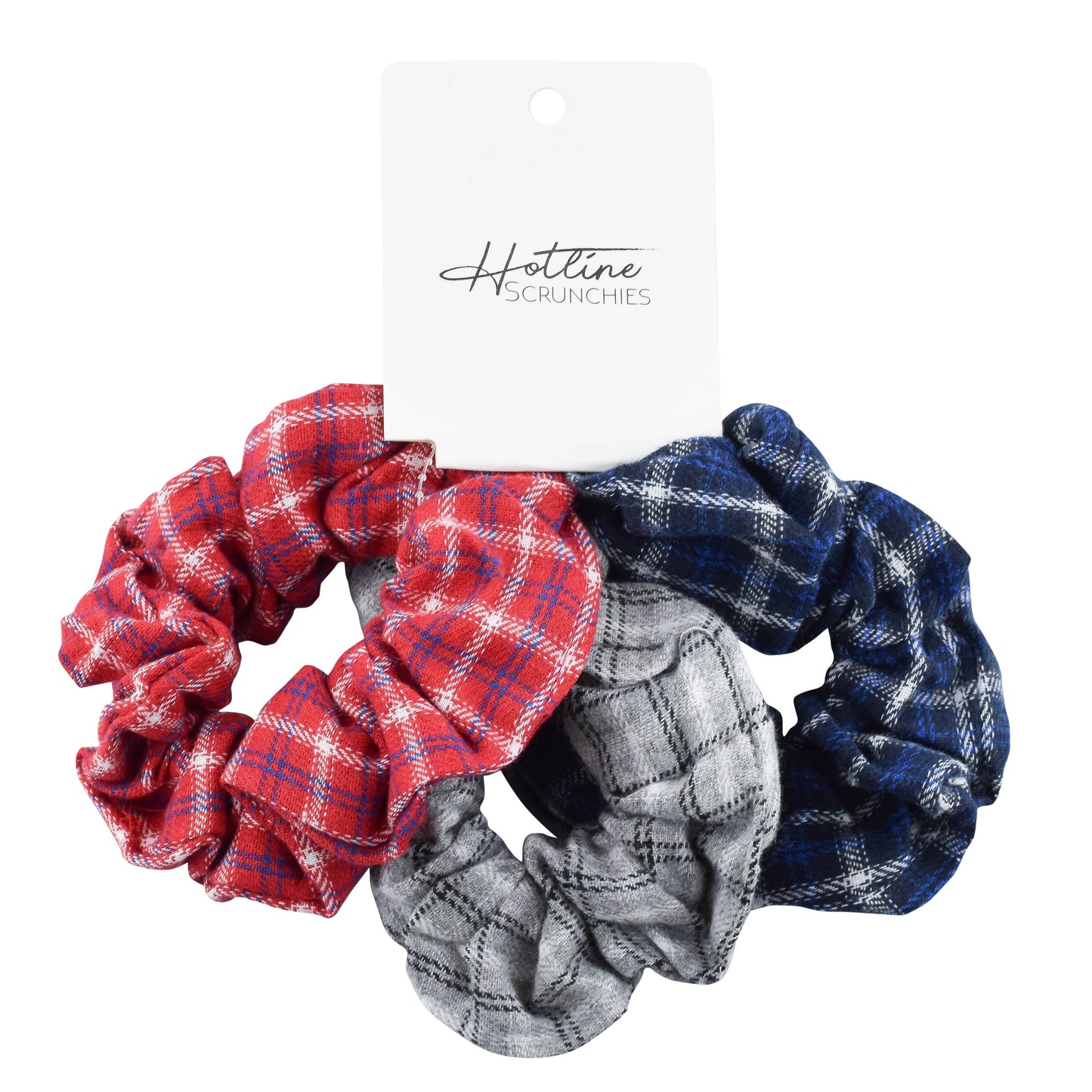 Varsity Flannel Scrunchie Set Scrunchie Shop Hotline