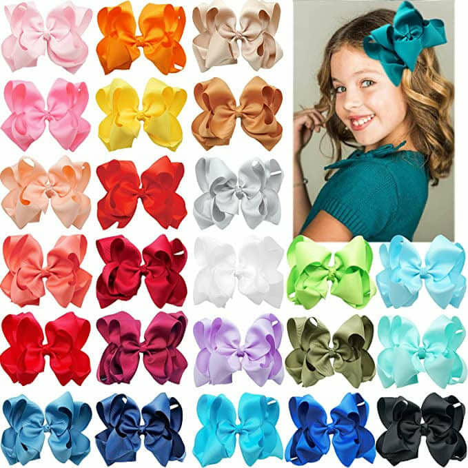 6" Grosgrain Hair Bows Bow Amazon