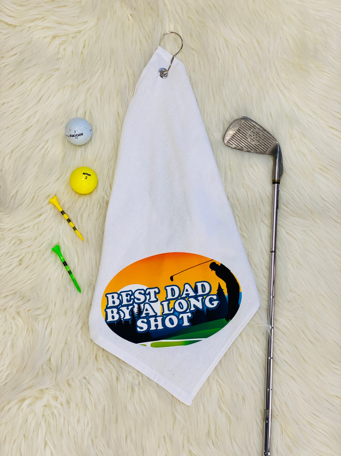 Best Dad Golf Towel Towel Classy Cloth