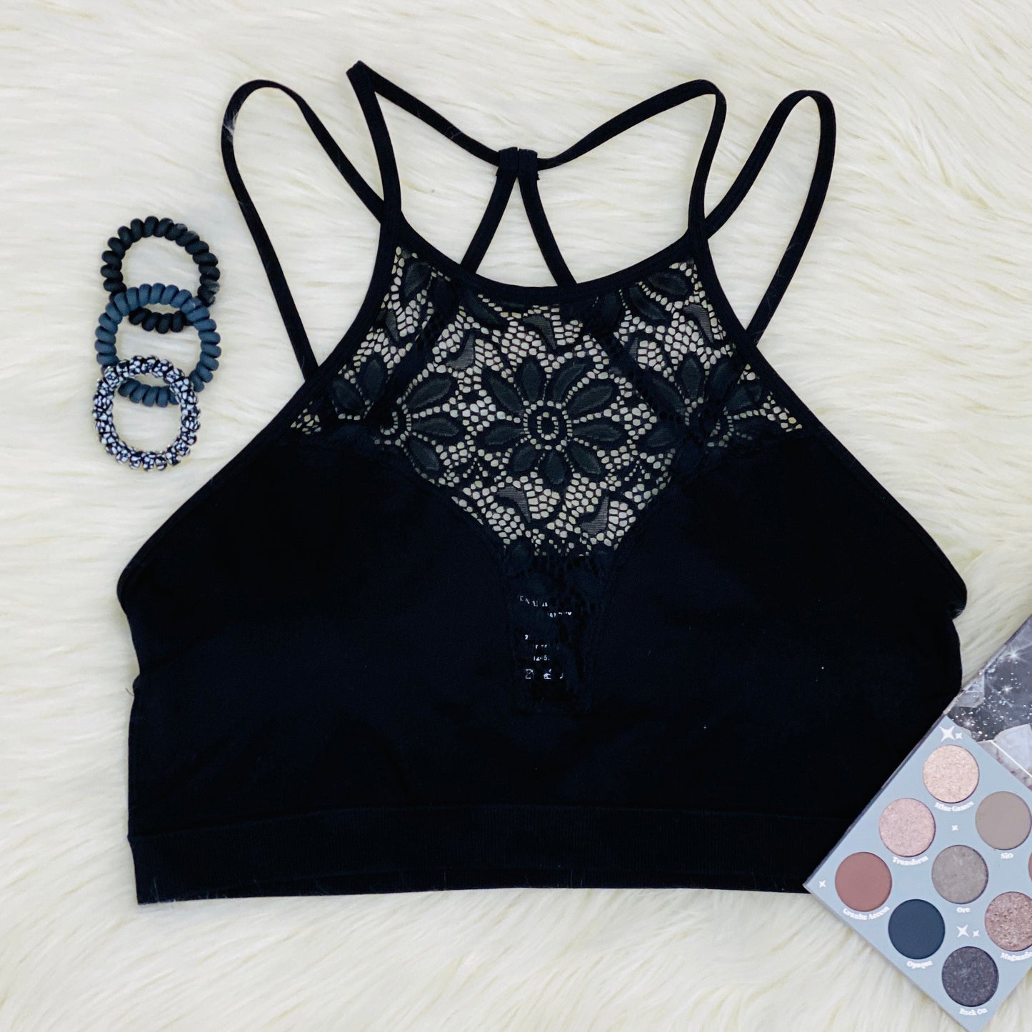 Cut It Out Bralette Crop Bras Zenana Black 2X/3X