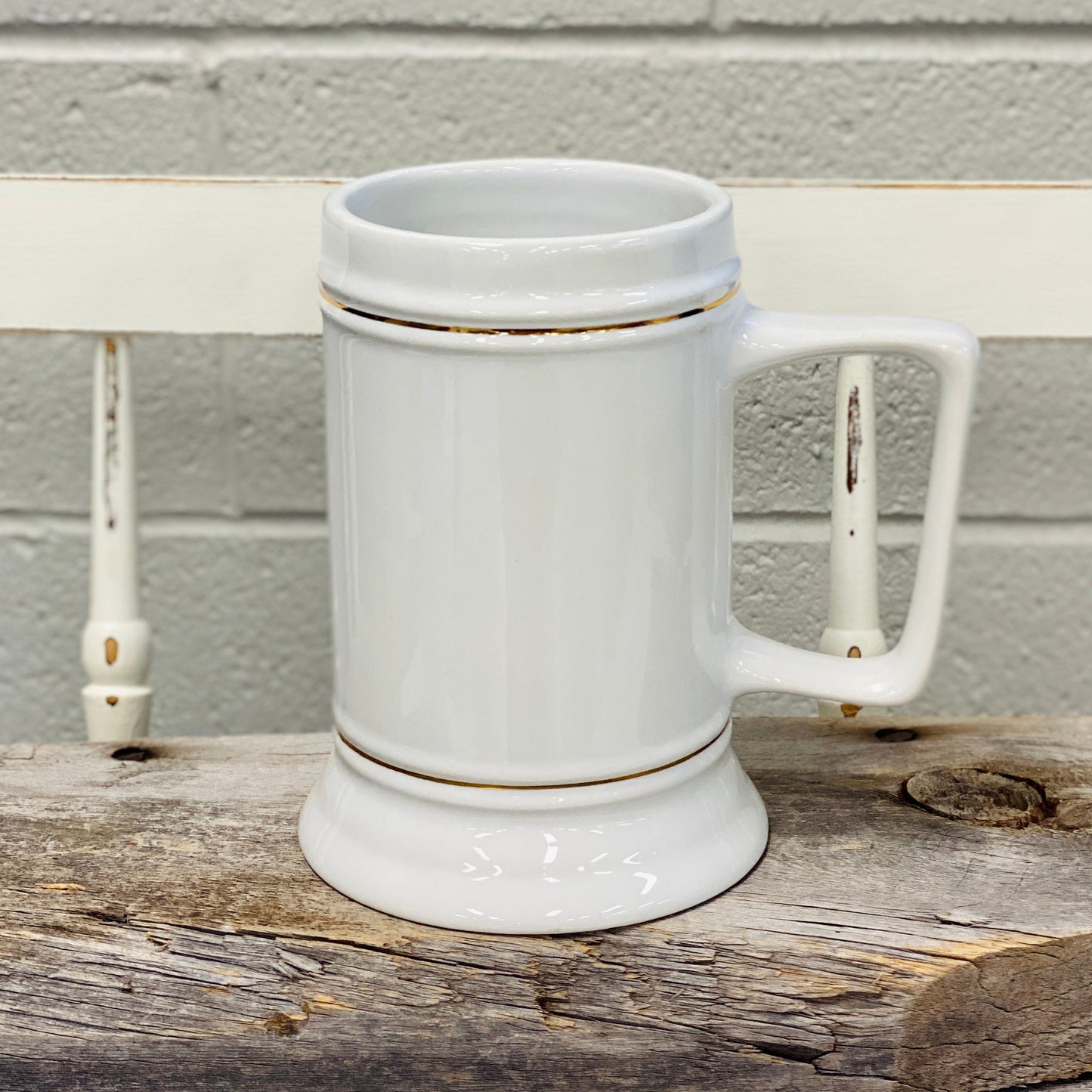 Custom Graphic Drinkware Print, Copy, Scan & Fax Tea Shirt Shoppe 28oz Ceramic Stein