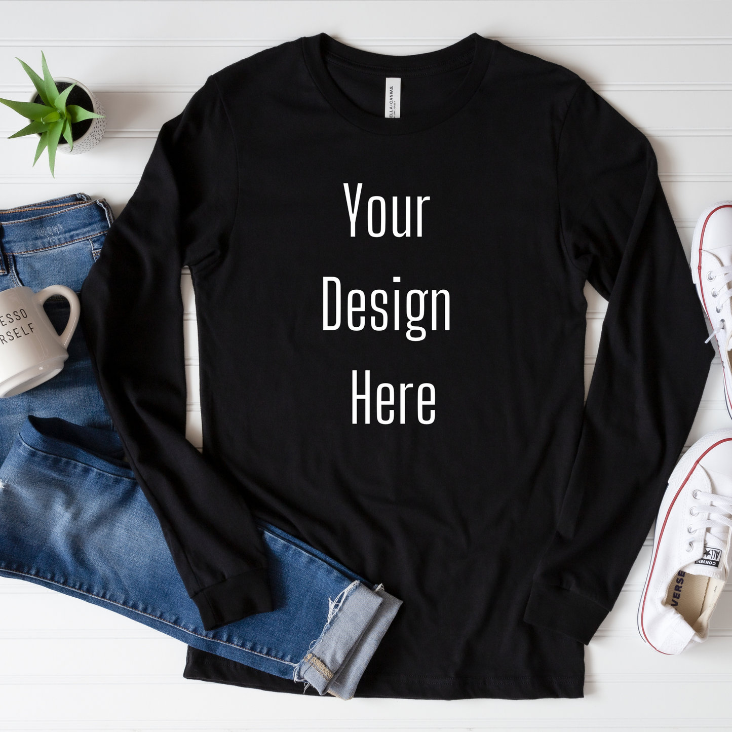 Custom Graphic Long Sleeve Tee Print, Copy, Scan & Fax TSS Print