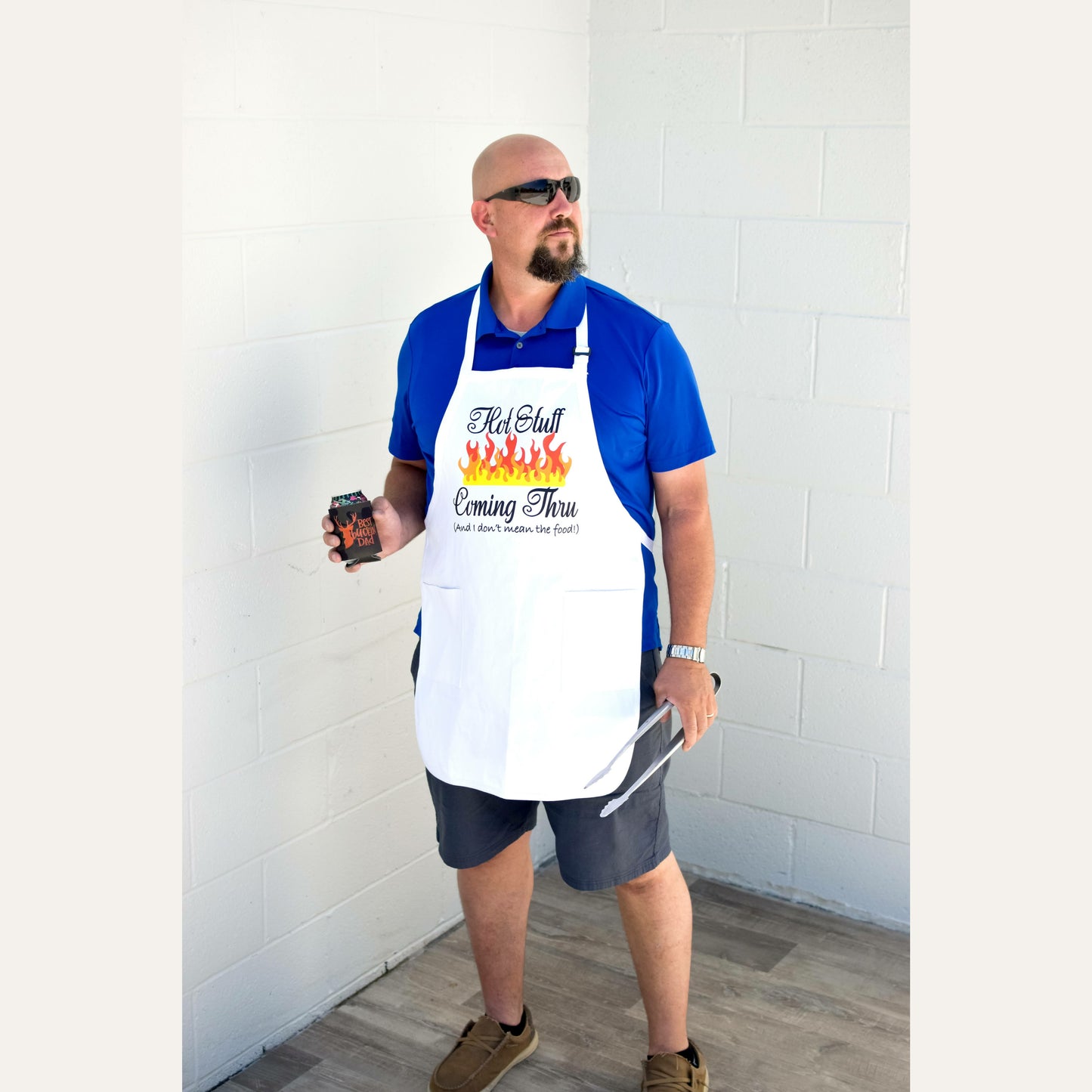 Hot Stuff White Apron Aprons Tea Shirt Shoppe