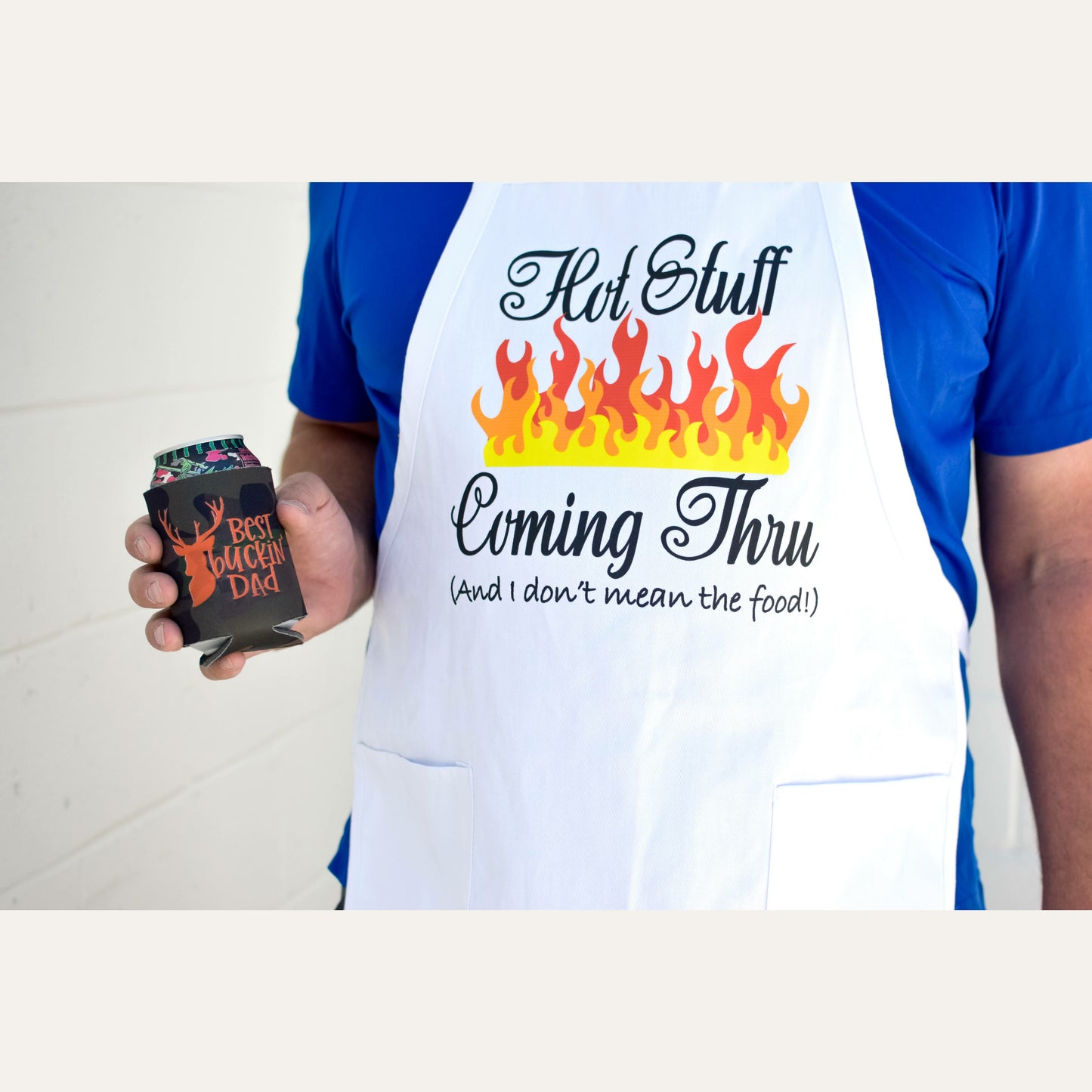 Hot Stuff White Apron Aprons Tea Shirt Shoppe