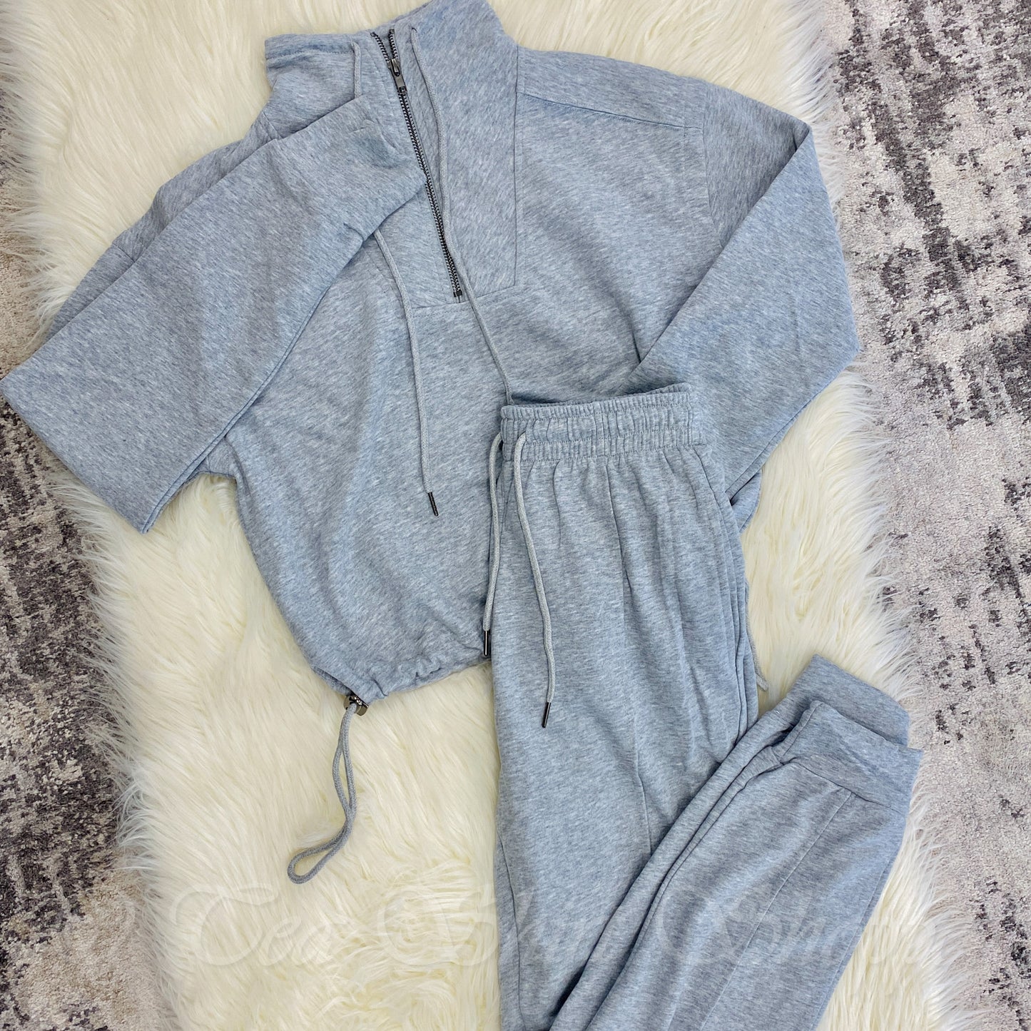 Heather Grey Tapered Lounge Pants Activewear Kimberly C