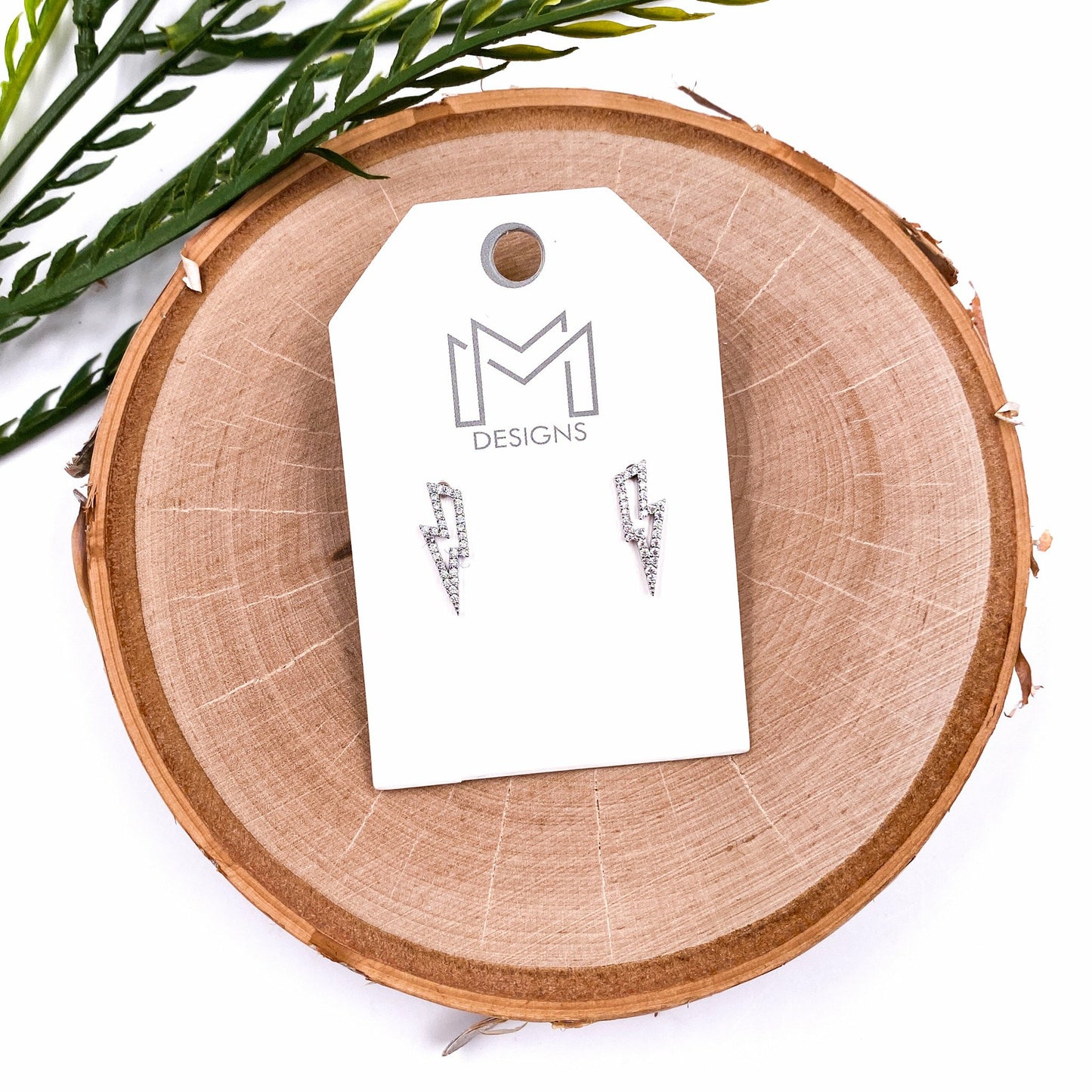 David Earrings - White Gold Necklace The Mix Mercantile