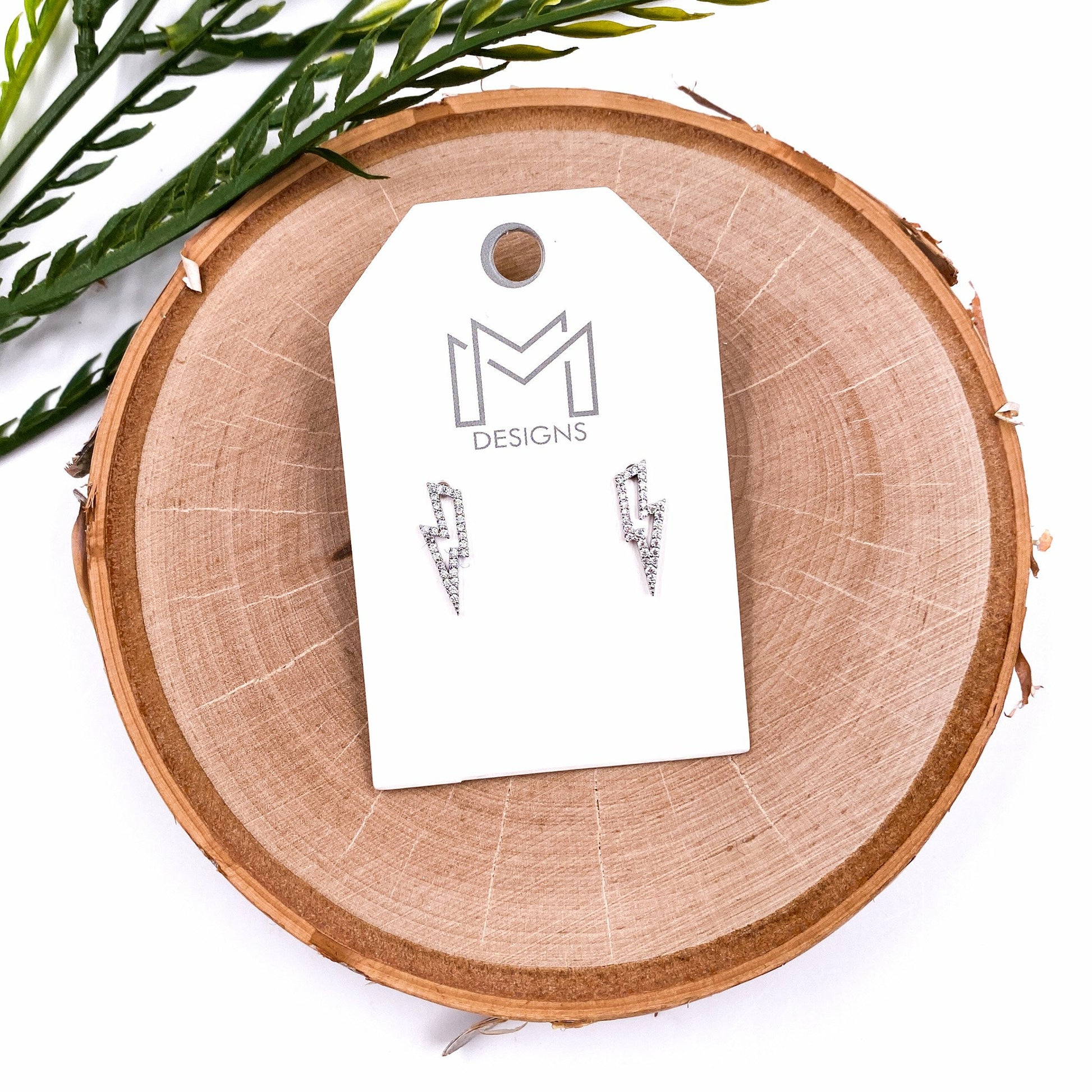 David Earrings - White Gold Necklace The Mix Mercantile