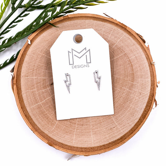 David Earrings - White Gold Necklace The Mix Mercantile