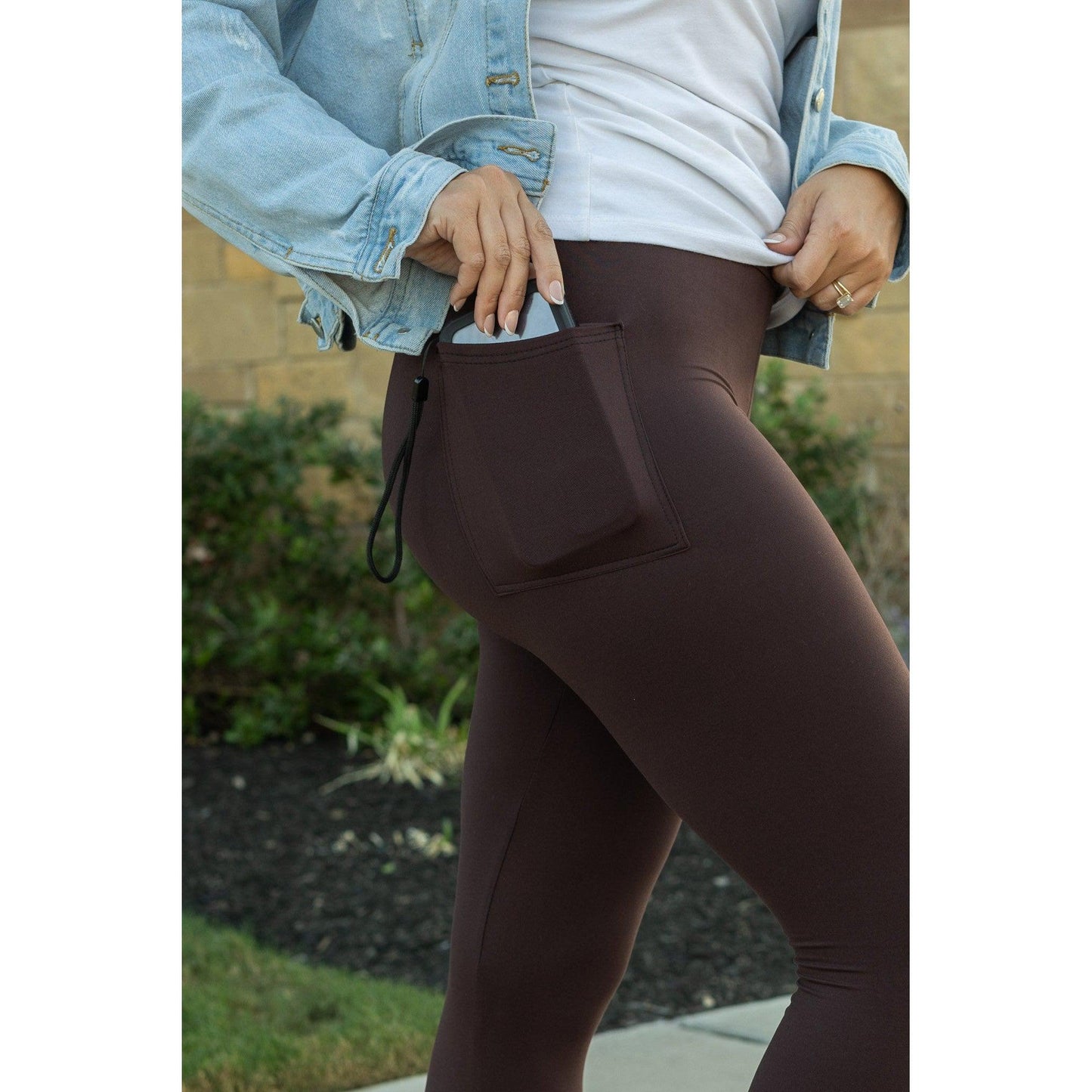 Brown FULL LENGTH Leggings Women > Pants > Leggings Julia Rose